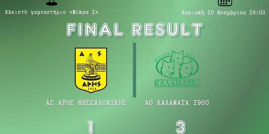 Mε ανατροπή 3-1 σετ τον Άρη στη Θεσσαλονίκη