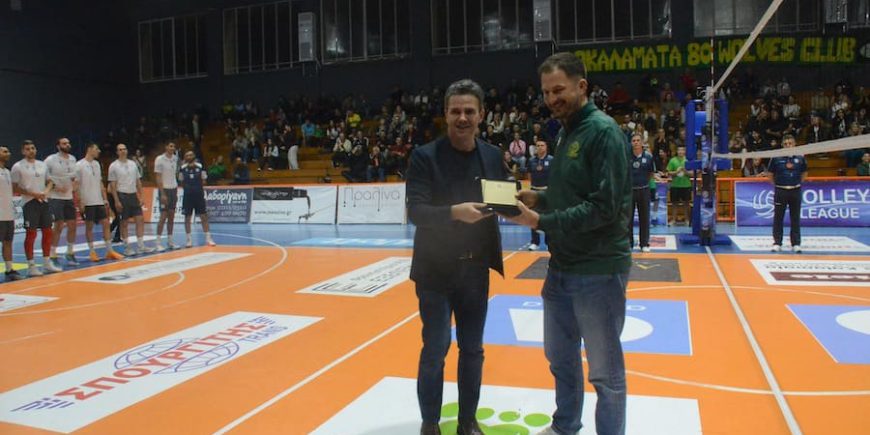 Στιγμιότυπο από τον αγώνα Α.Ο. Καλαμάτα 1980 Affidea - Α.Ο. Φλοίσβος Π. Φαλήρου Members Paron: 3-0 (01/11/2025)