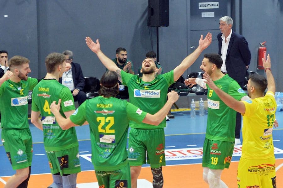 Στιγμιότυπο από τον αγώνα Α.Ο. Καλαμάτα 1980 Affidea - Α.Ο. Φοίνικας Σύρου: 3-0 (29/11/2025)