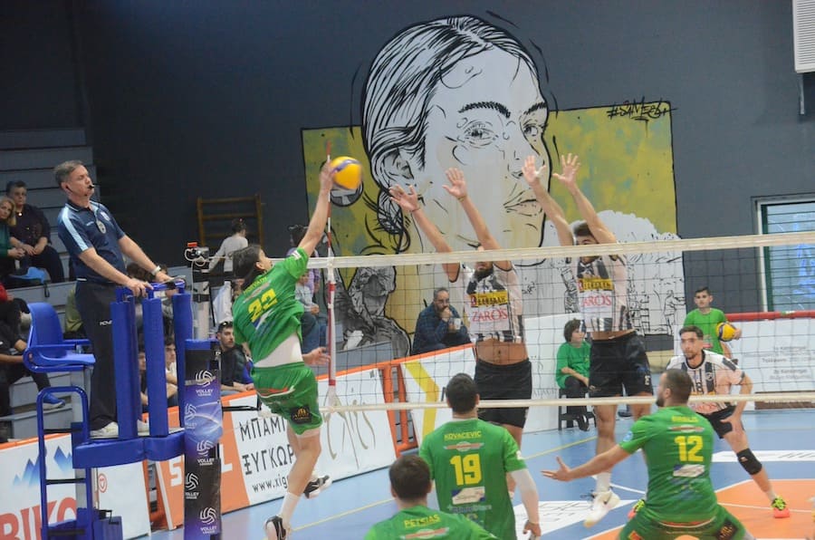 Στιγμιότυπο από τον αγώνα Α.Ο. Καλαμάτα 80 Affidea - Ο.Φ.Η.: 2-3 (25/03/2026)