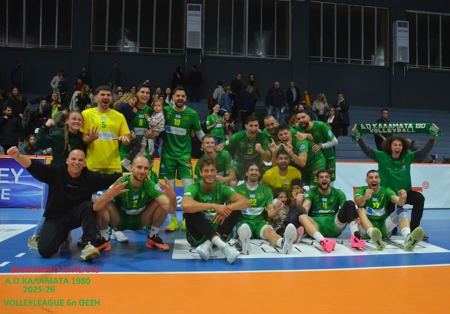 Στιγμιότυπο από τον αγώνα Α.Ο. Καλαμάτα 1980 Affidea - Πανιώνιος Γ.Σ.Σ.: 3-0 (01/04/2026)