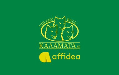 λογότυπο τηε ομάδας βόλεϊ ΑΟ Καλαμάτα 1980 Affidea