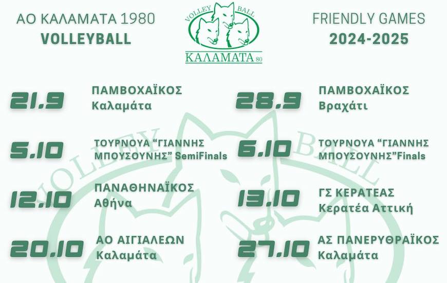 Φιλικοί Αγώνες Προετοιμασίας 2024